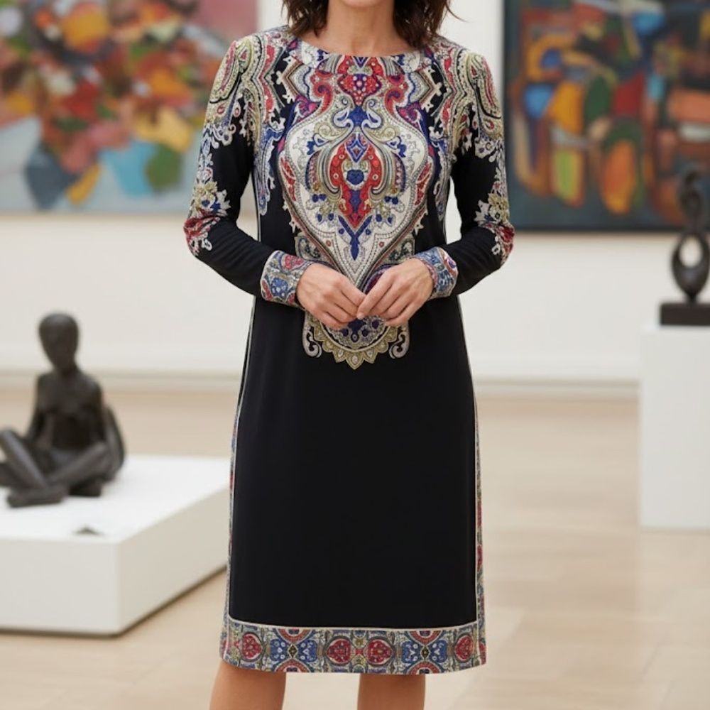 Donna Morgan Long Sleeve Dress size 6